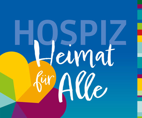 Das Bild zeigt ein Logo oder eine Grafik zum Thema Hospiz. Der Text lautet 